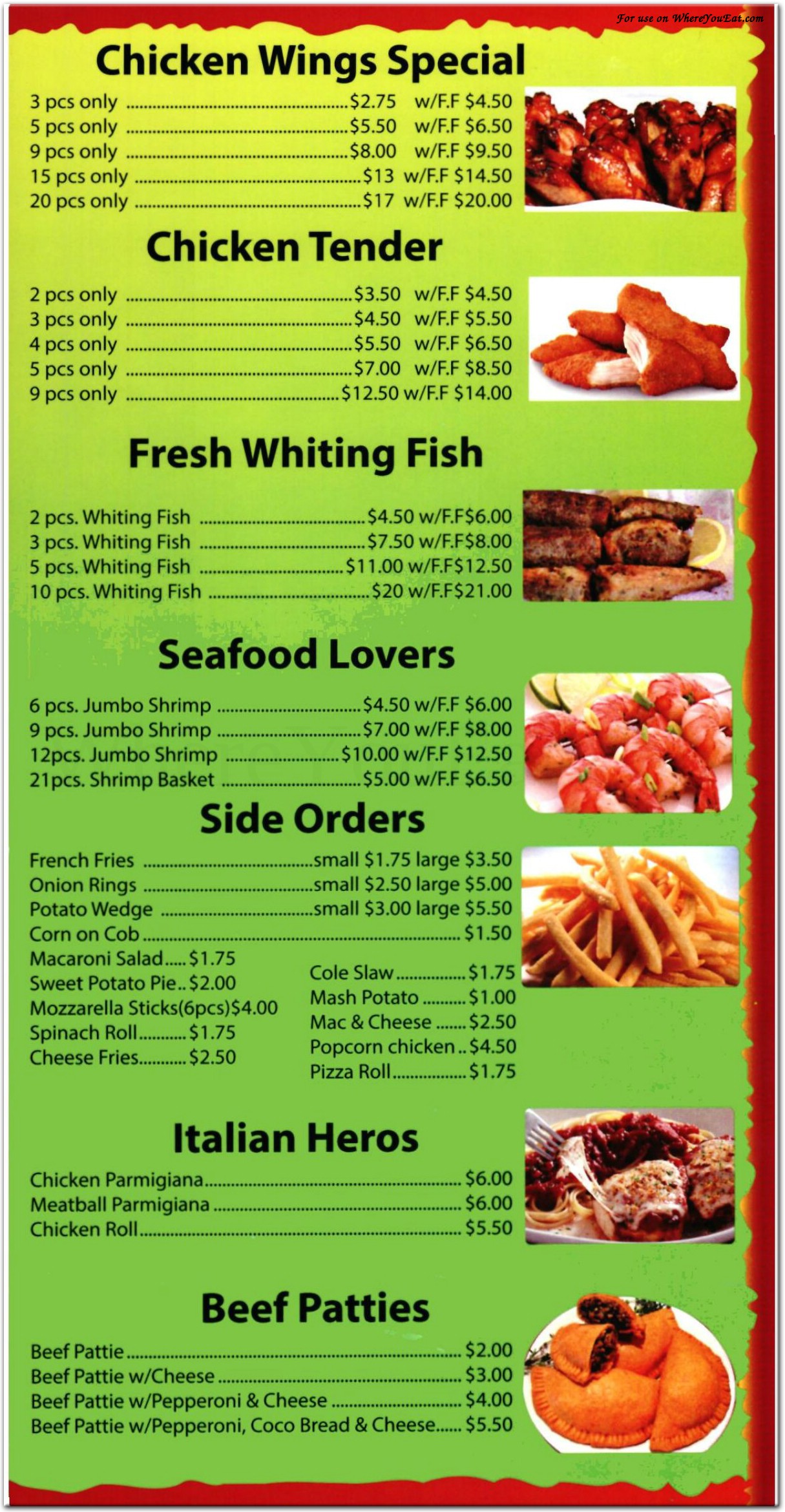 menu image