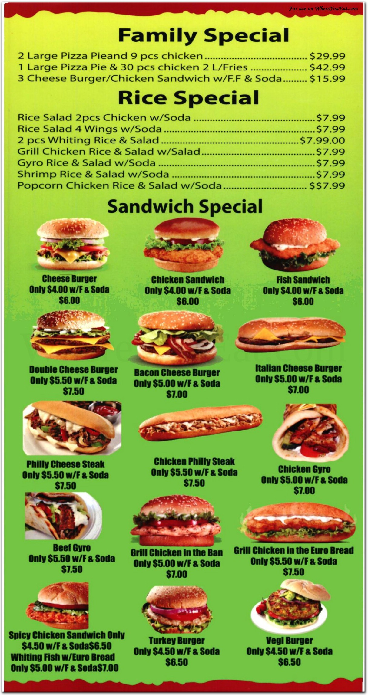 menu image