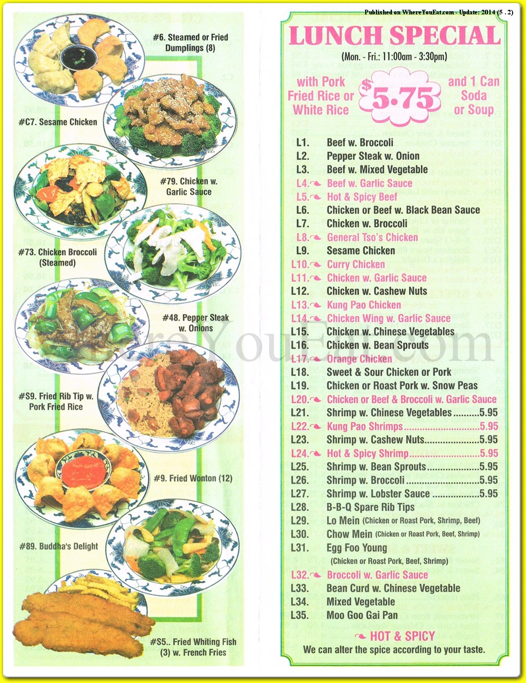 menu image