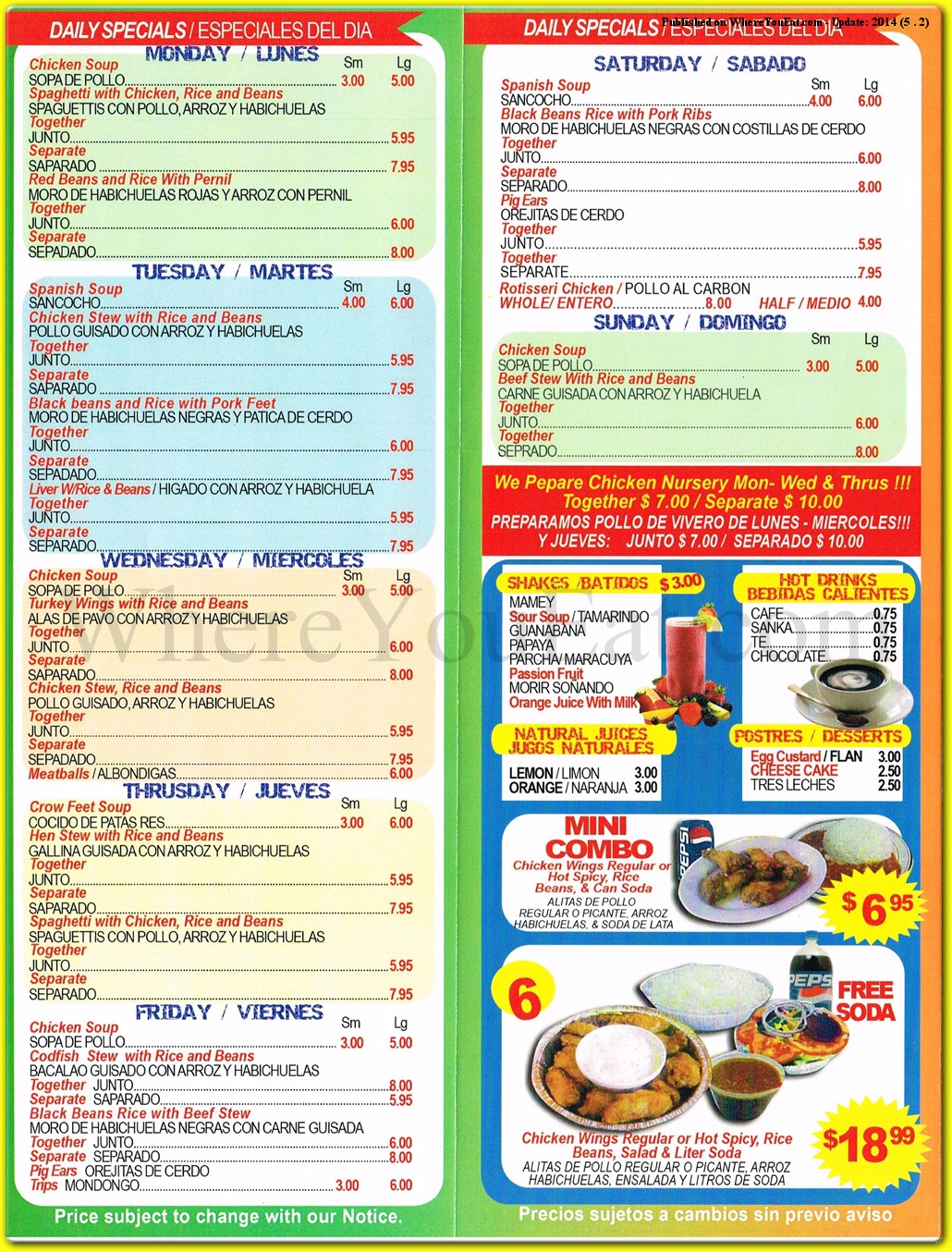 menu image