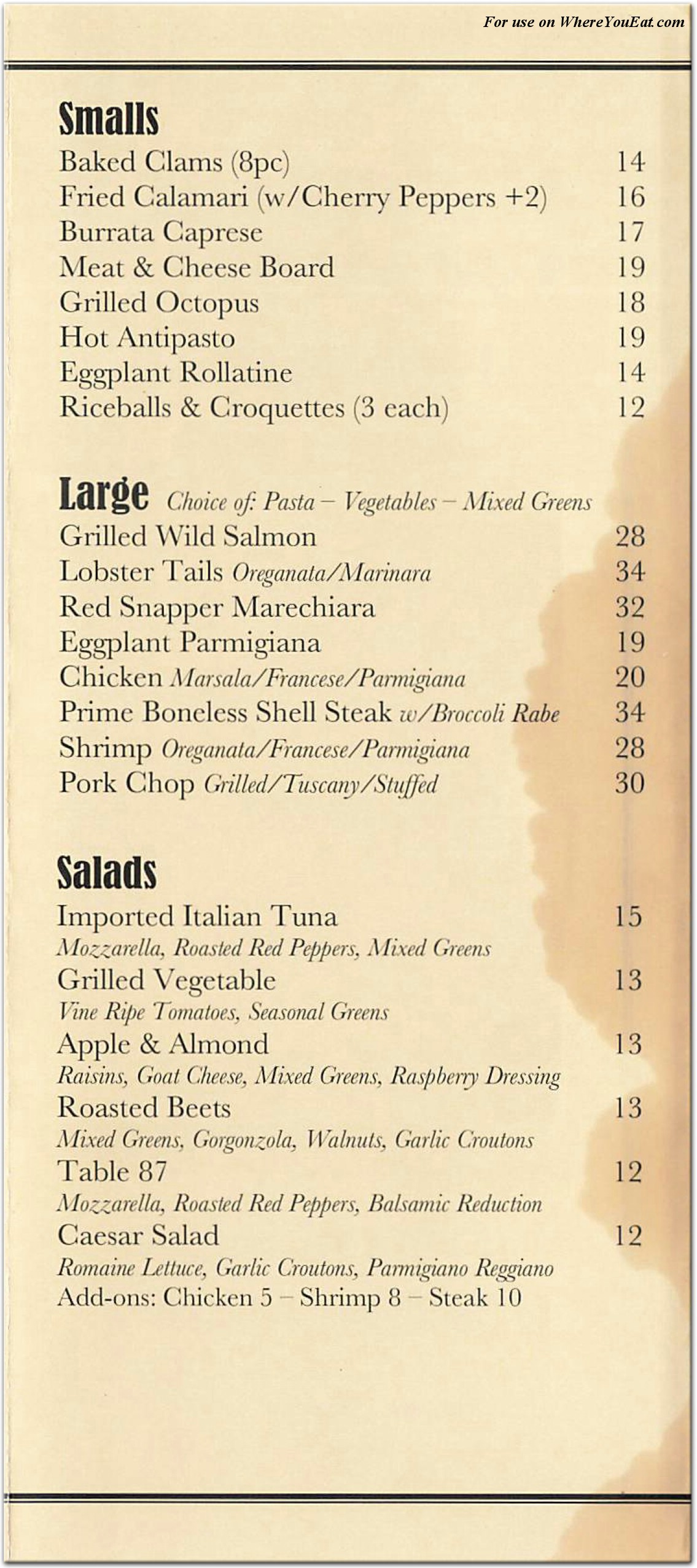 menu image