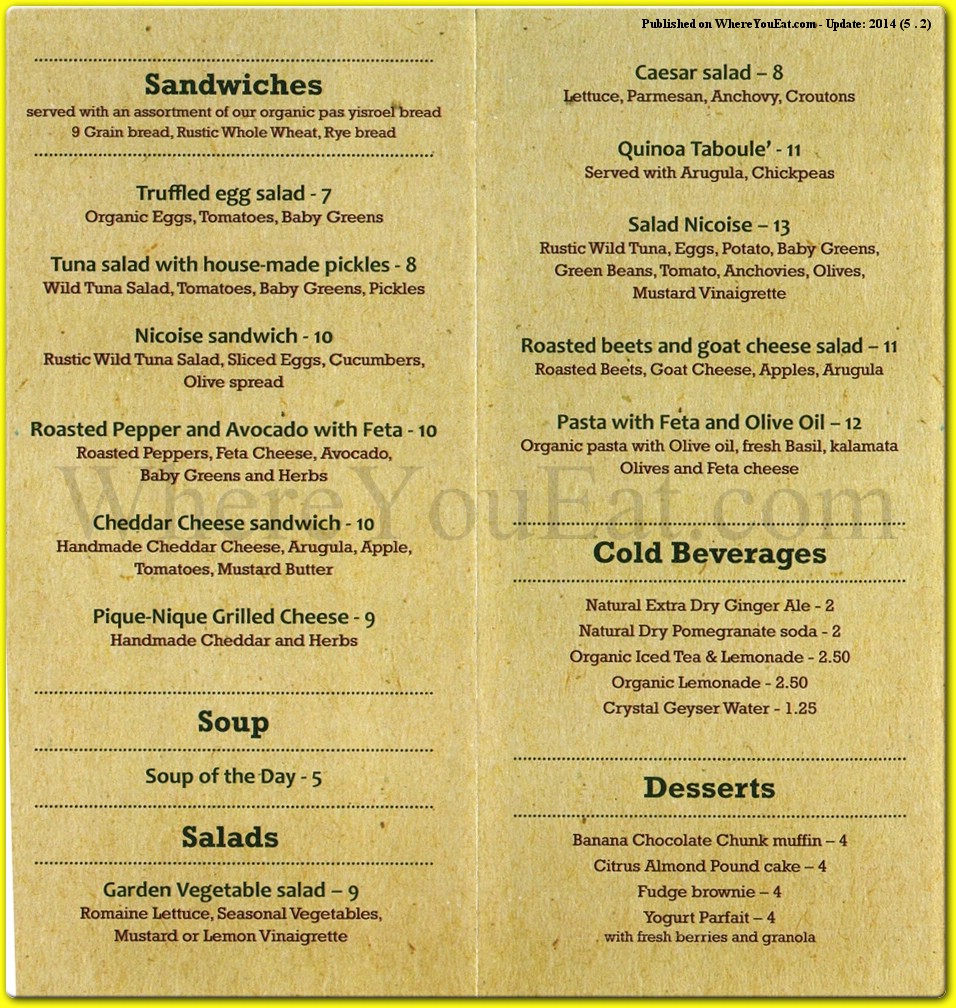 menu image