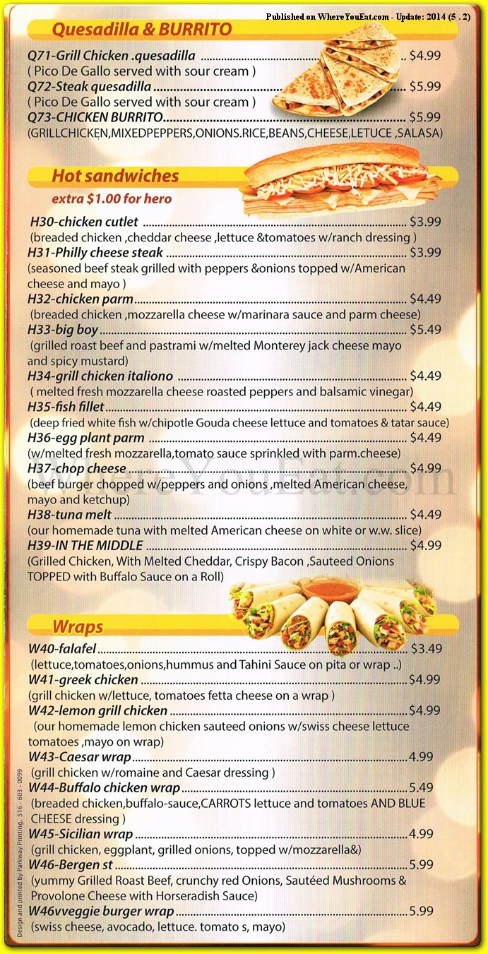 menu image