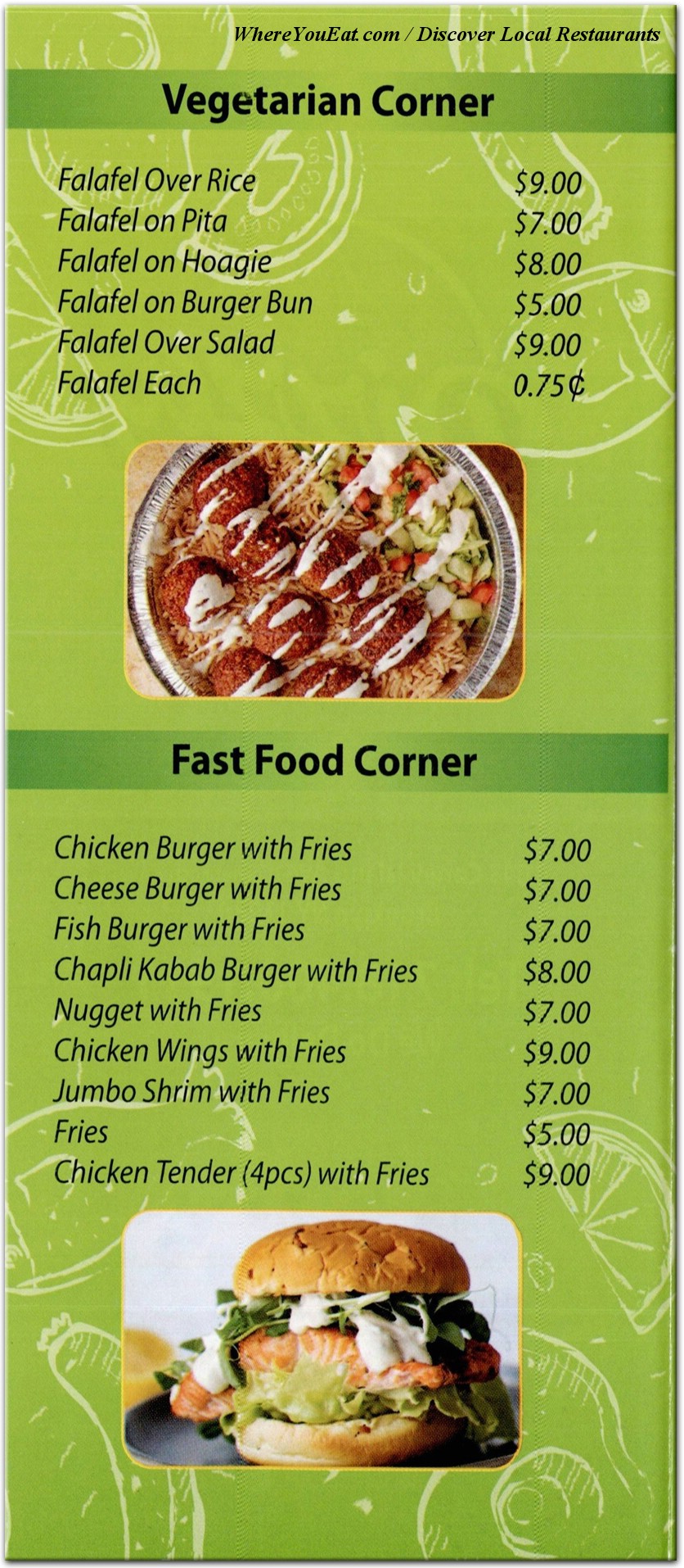 menu image