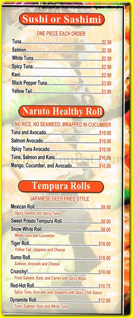 menu image