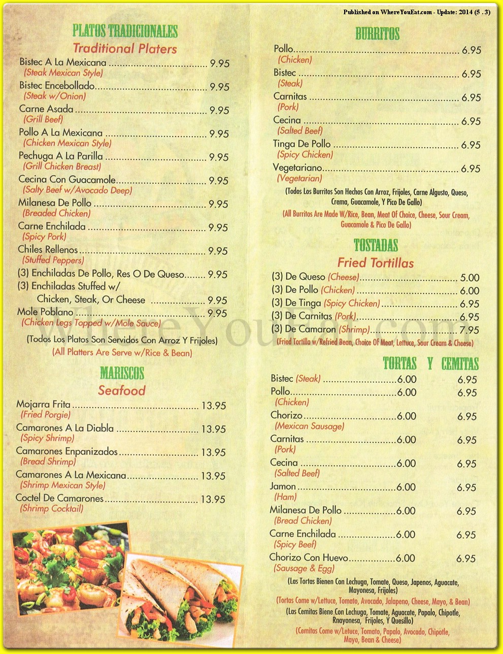 menu image