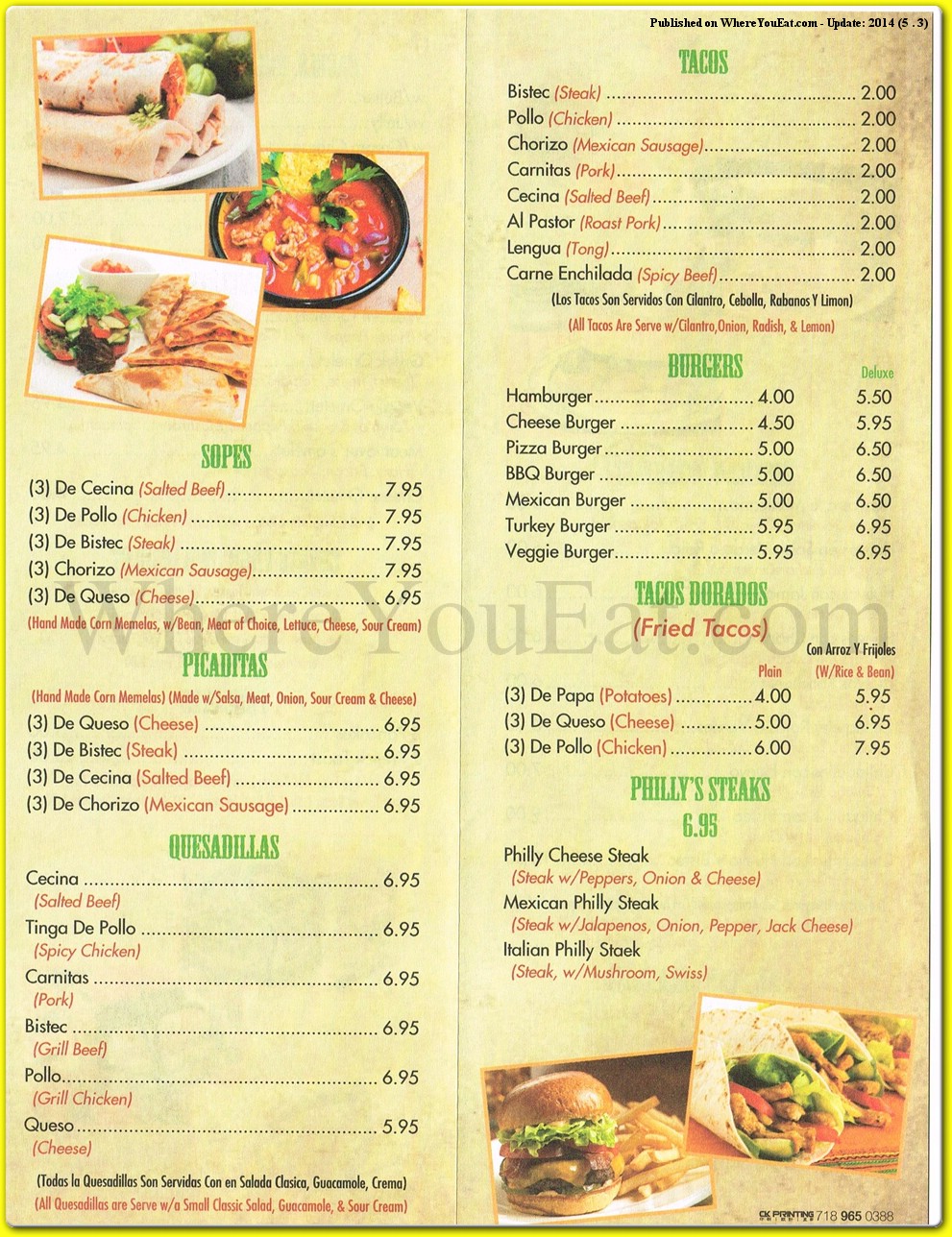 menu image