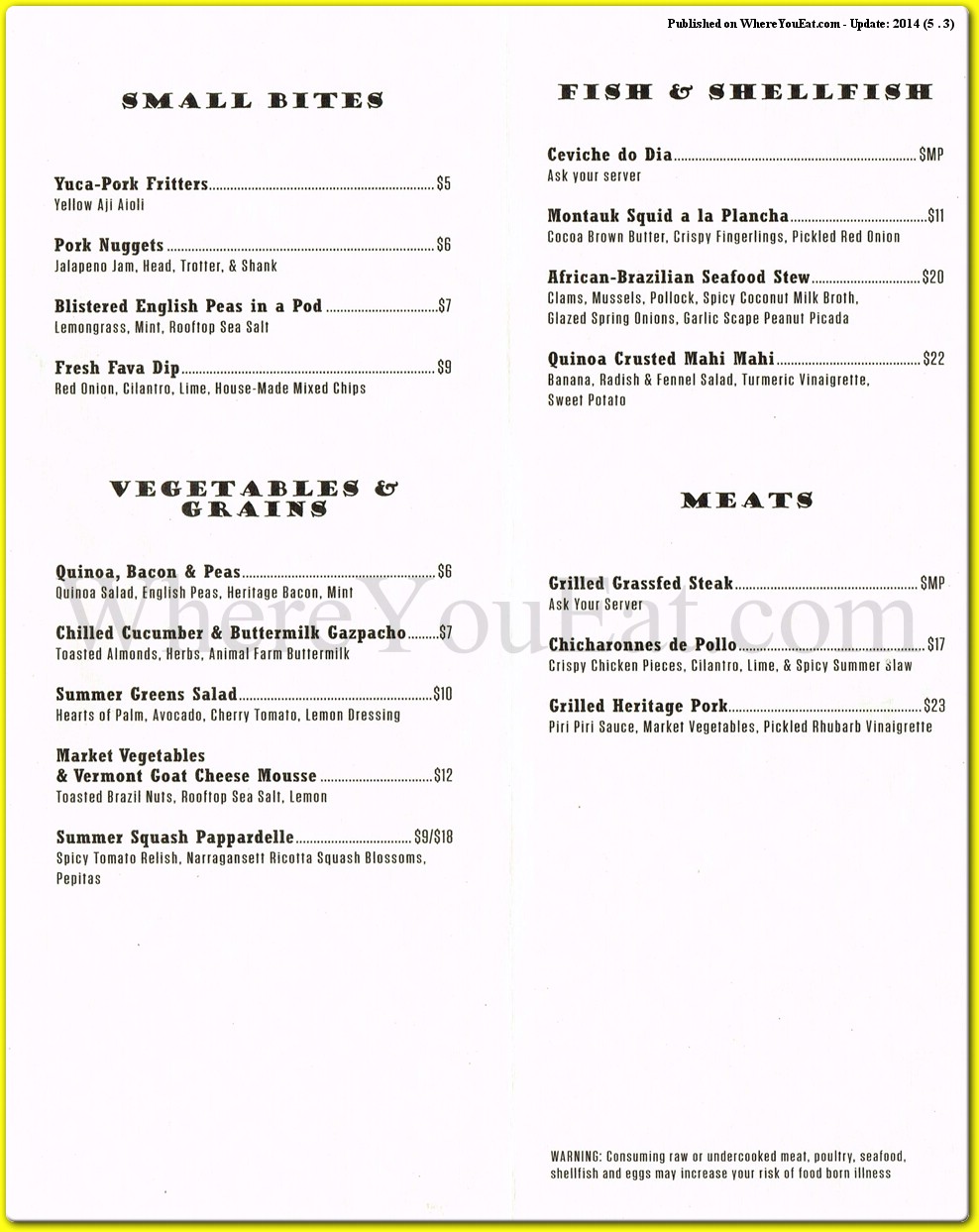 menu image