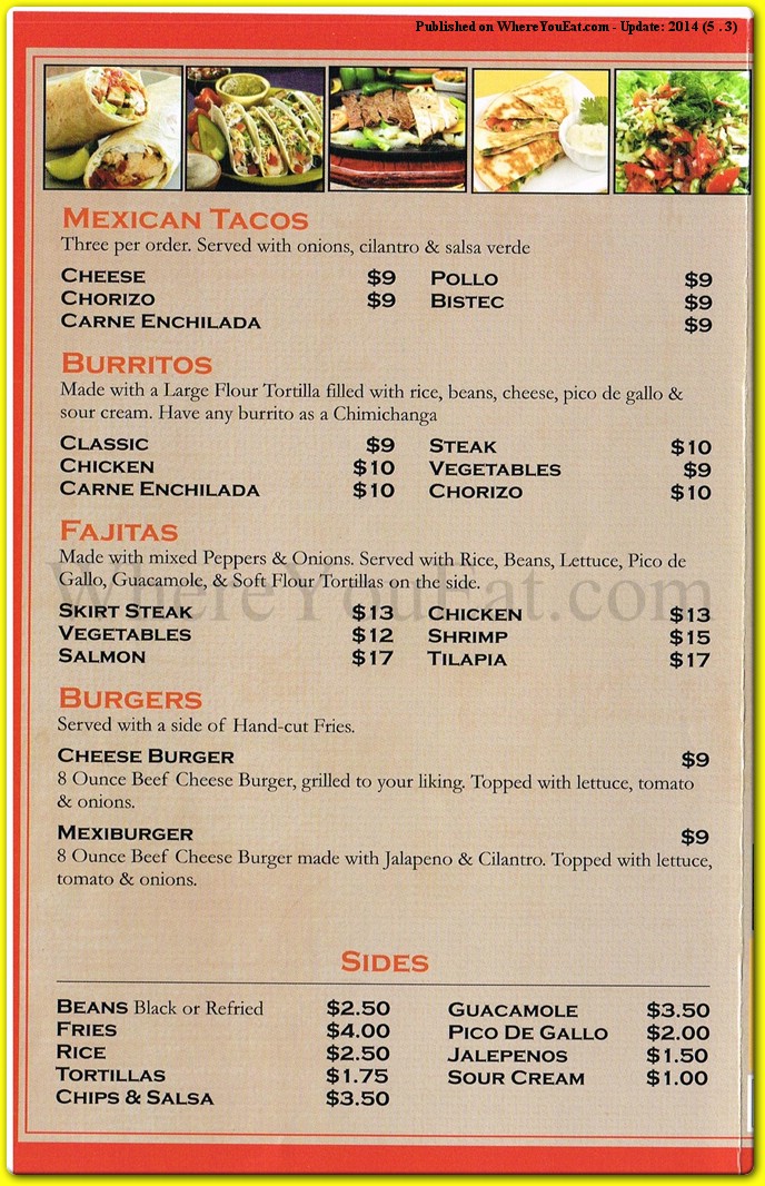 menu image