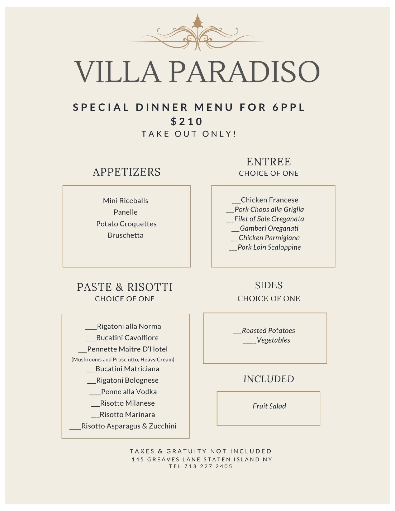 menu image