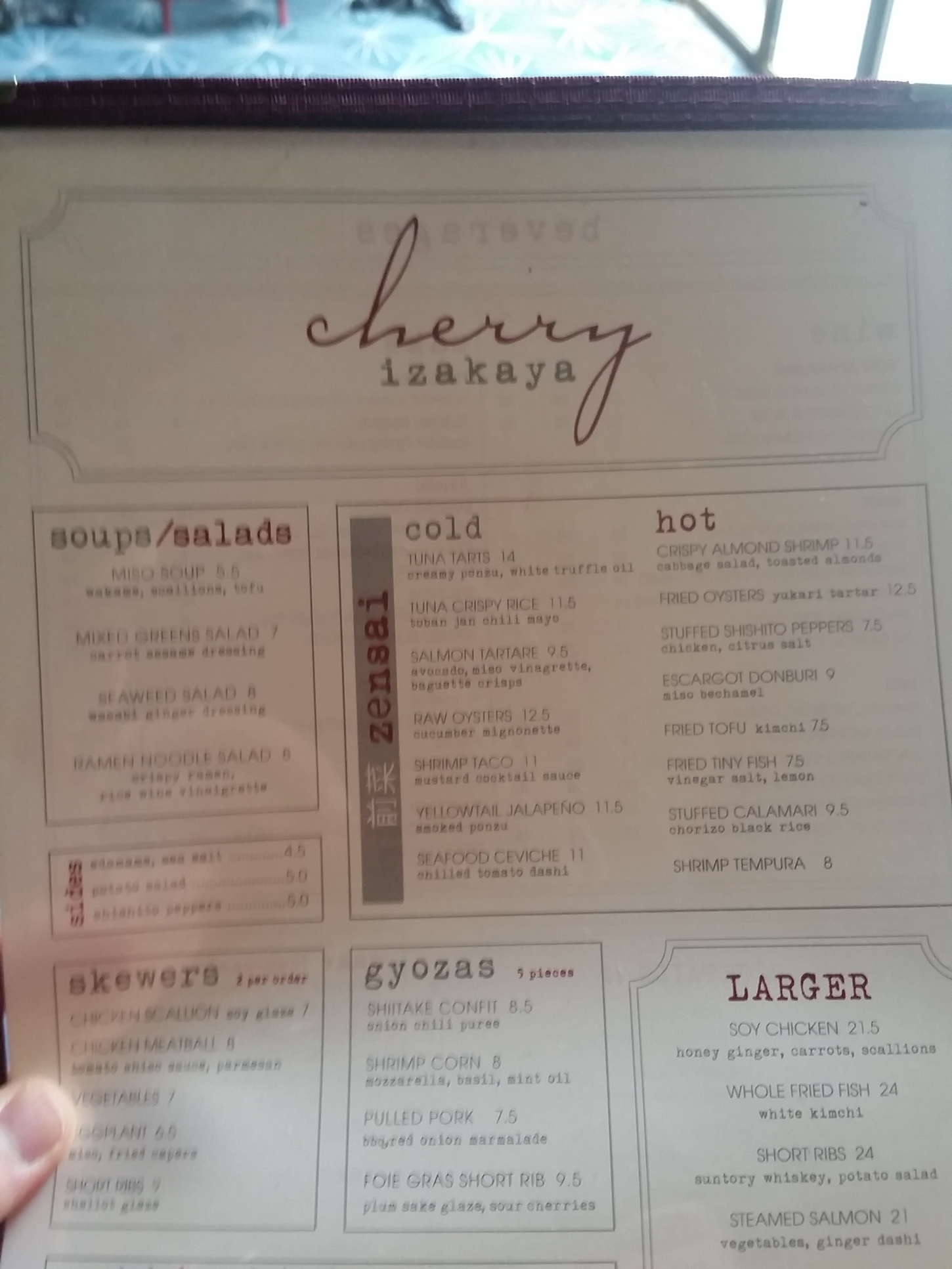 menu image