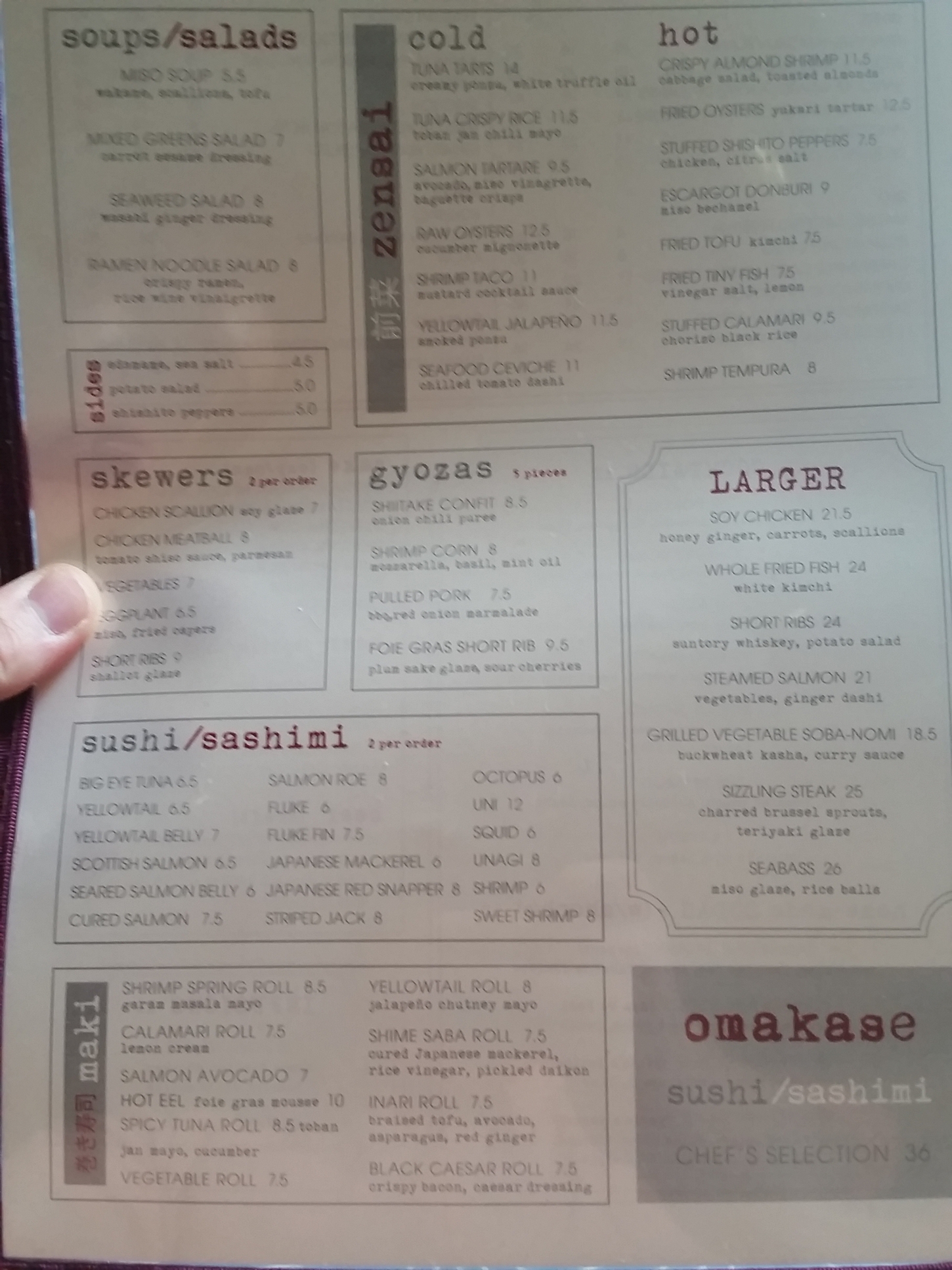 menu image