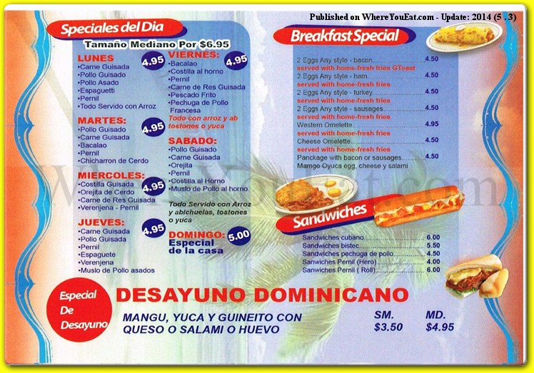 menu image