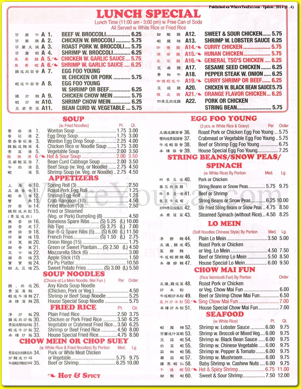 menu image