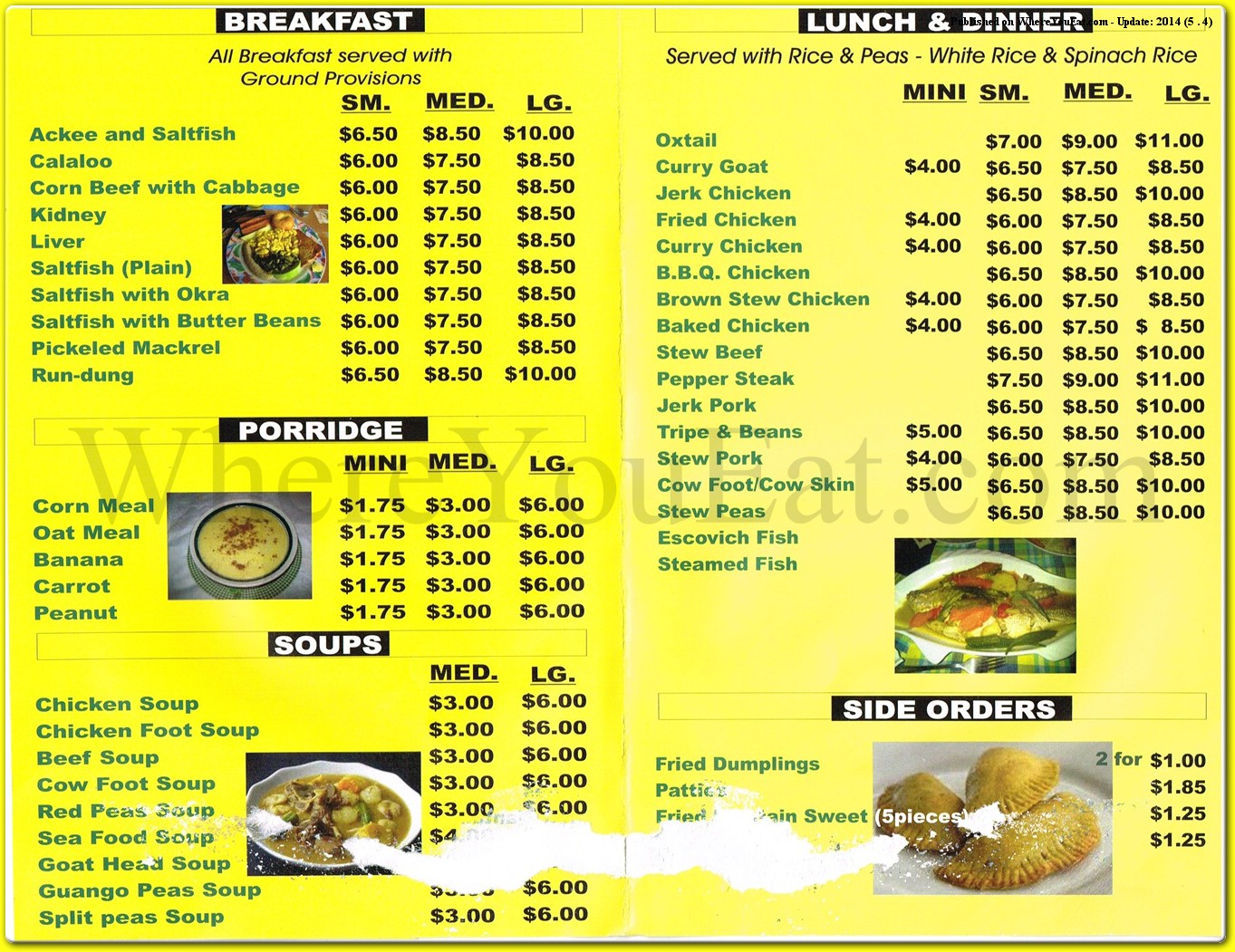 menu image