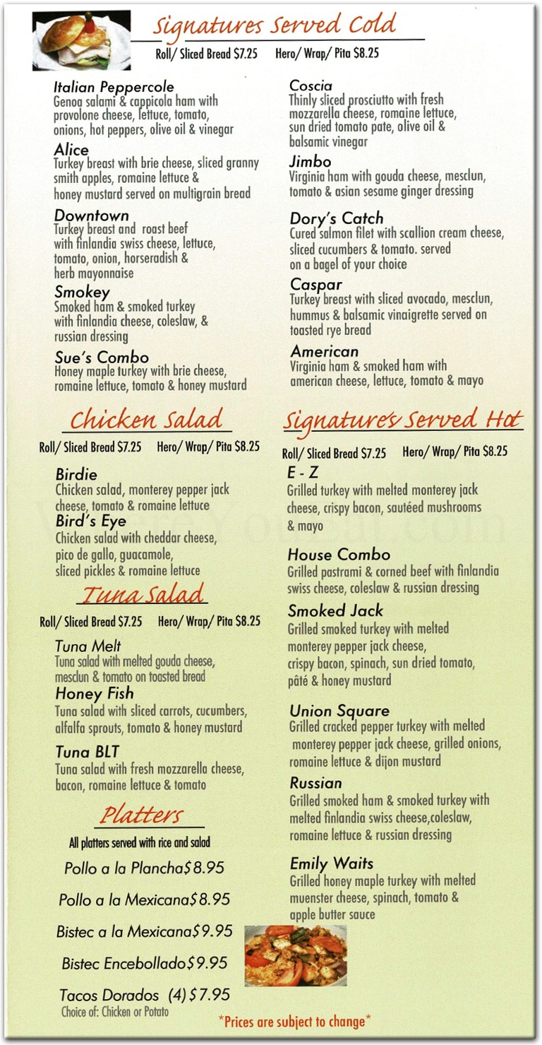 menu image