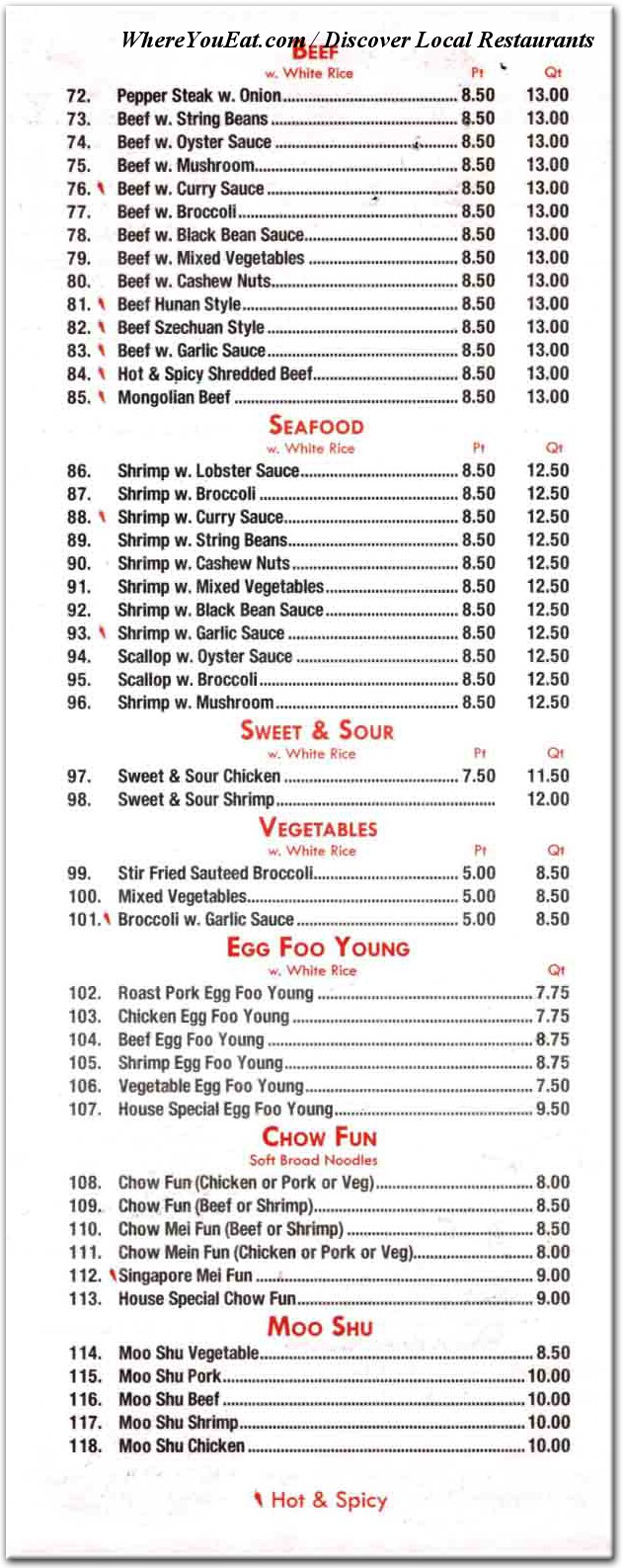 menu image