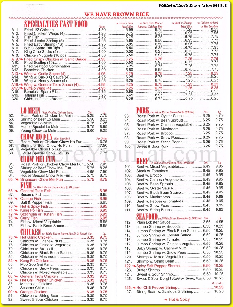 menu image