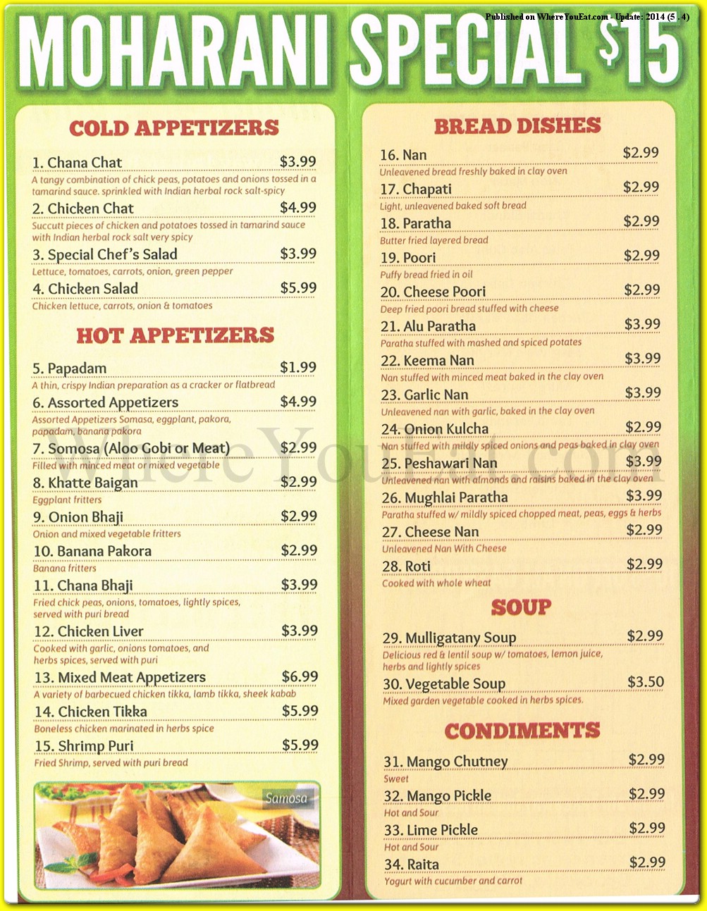 menu image