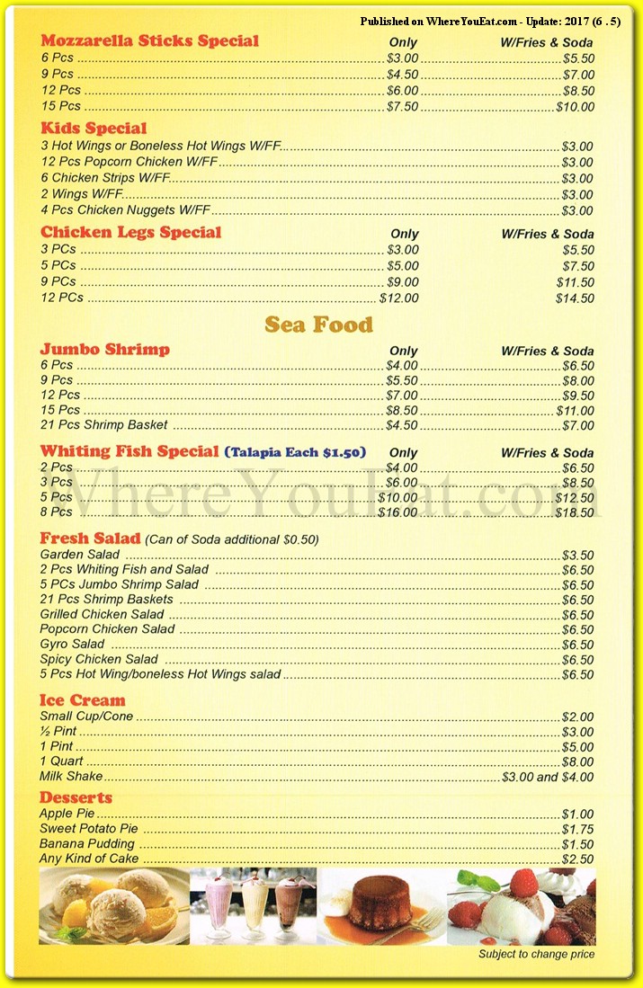 menu image