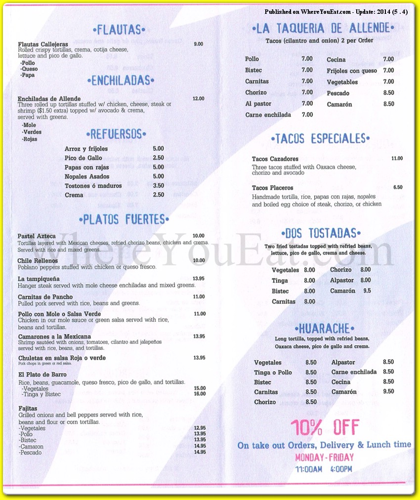 menu image