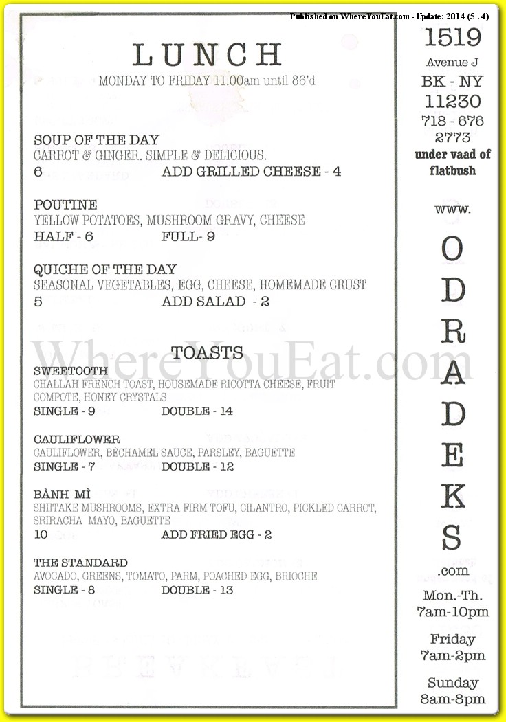 menu image