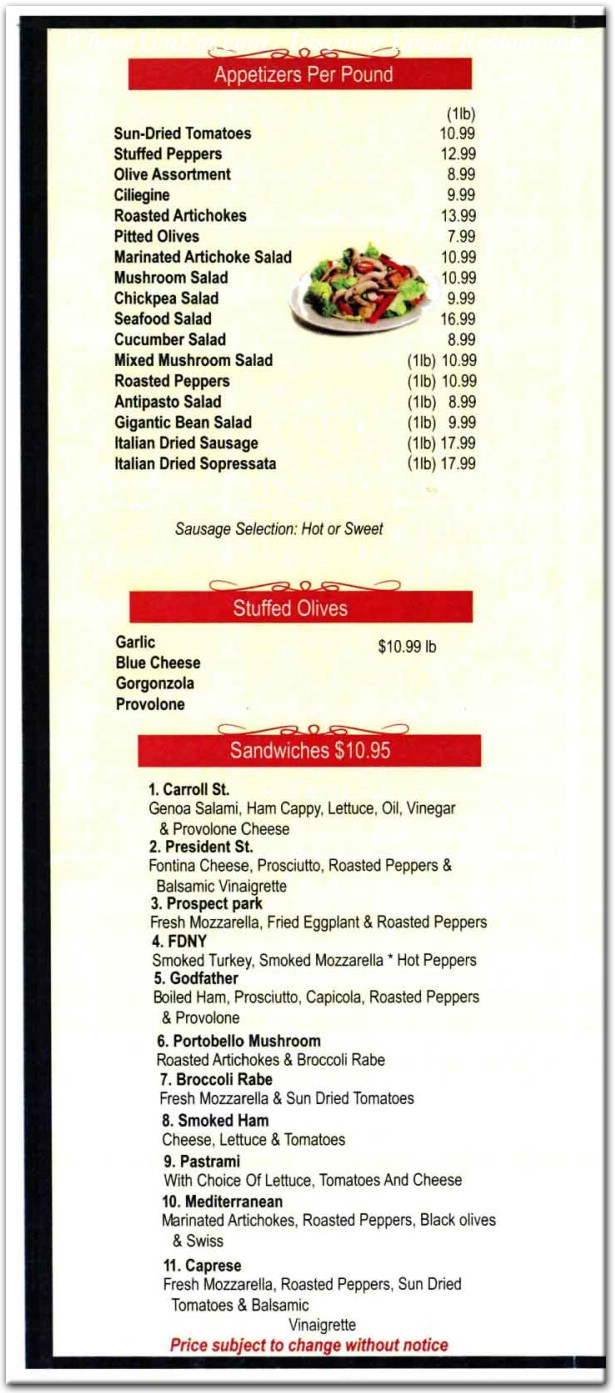 menu image