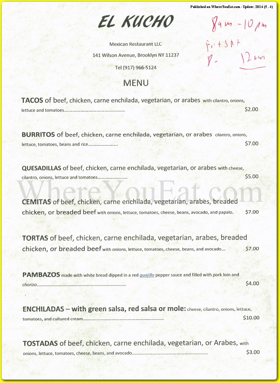 menu image