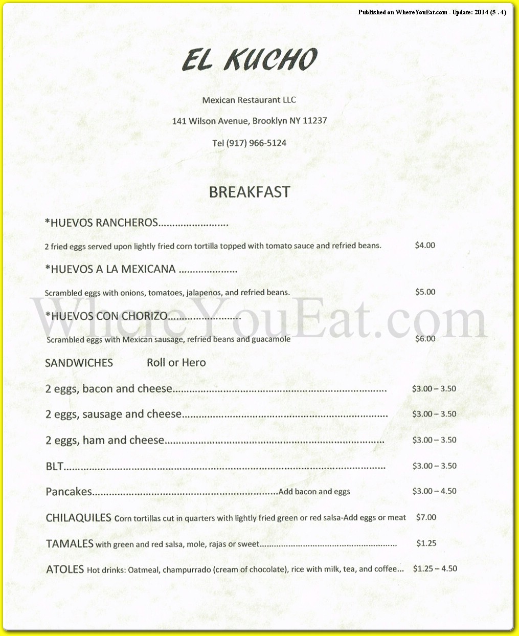 menu image