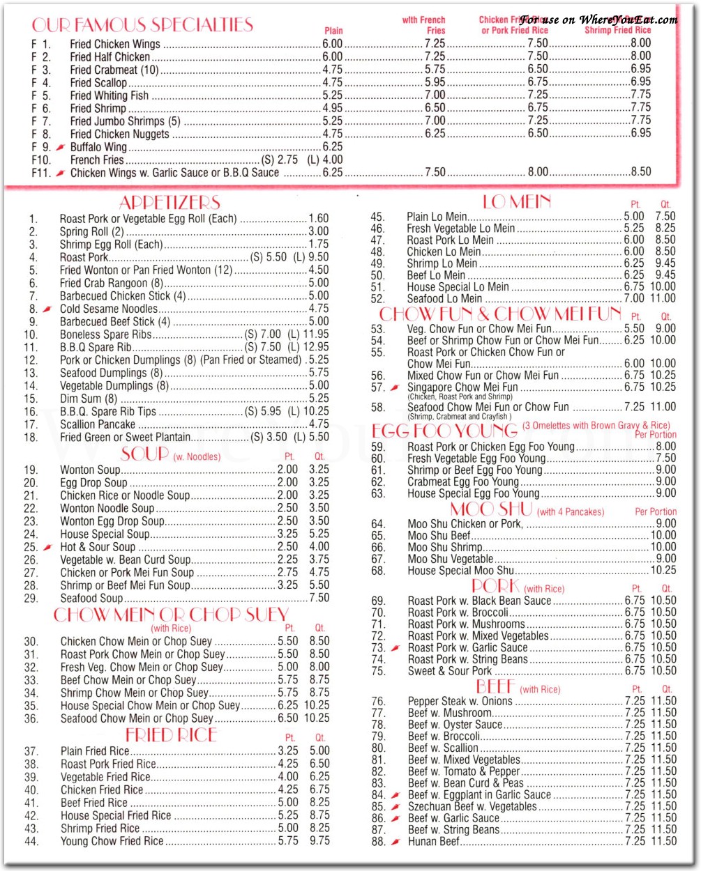 menu image