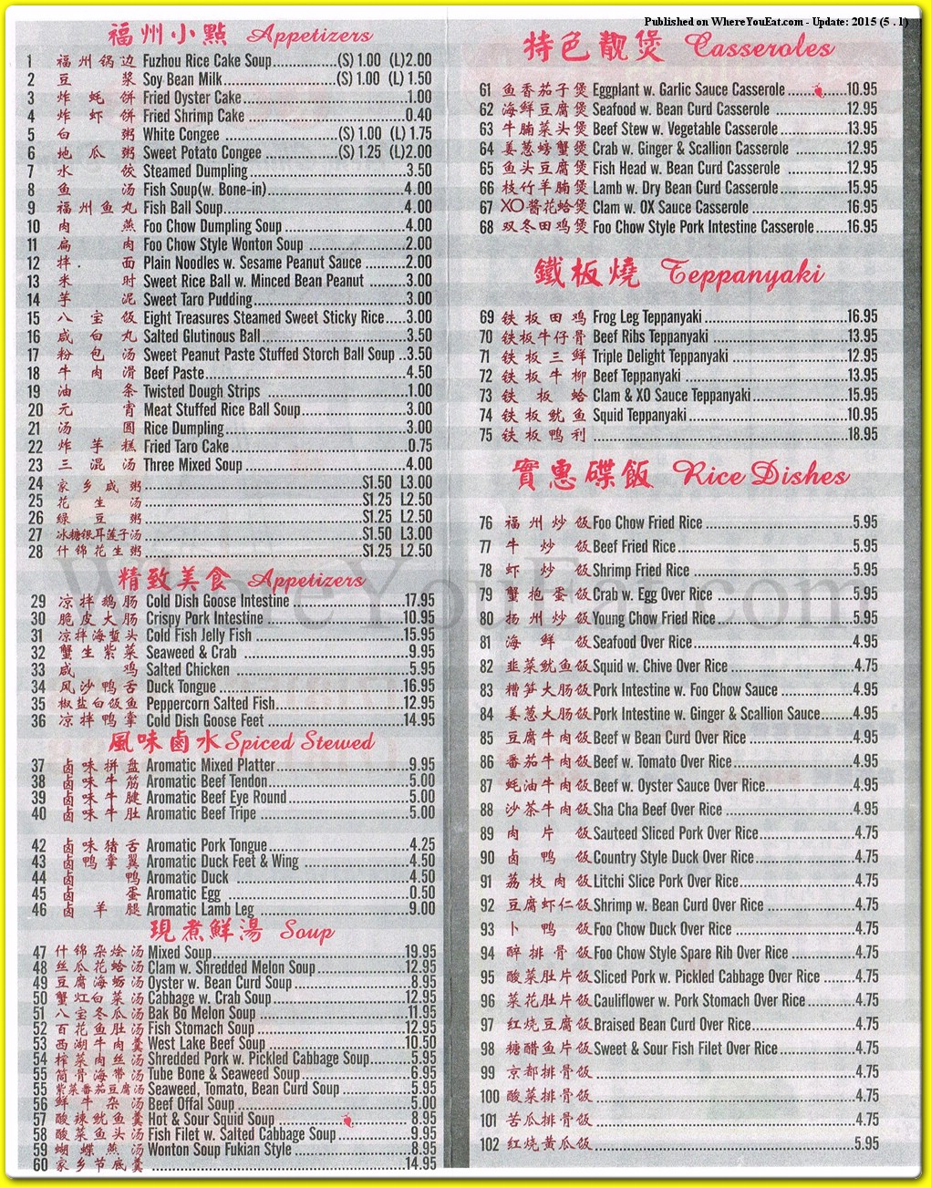 menu image