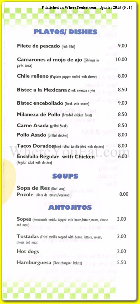 menu image