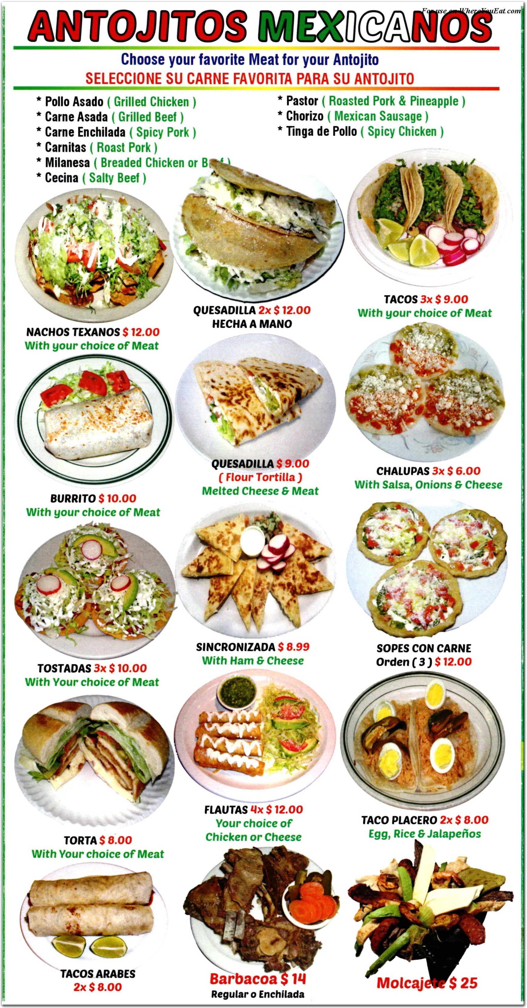 menu image