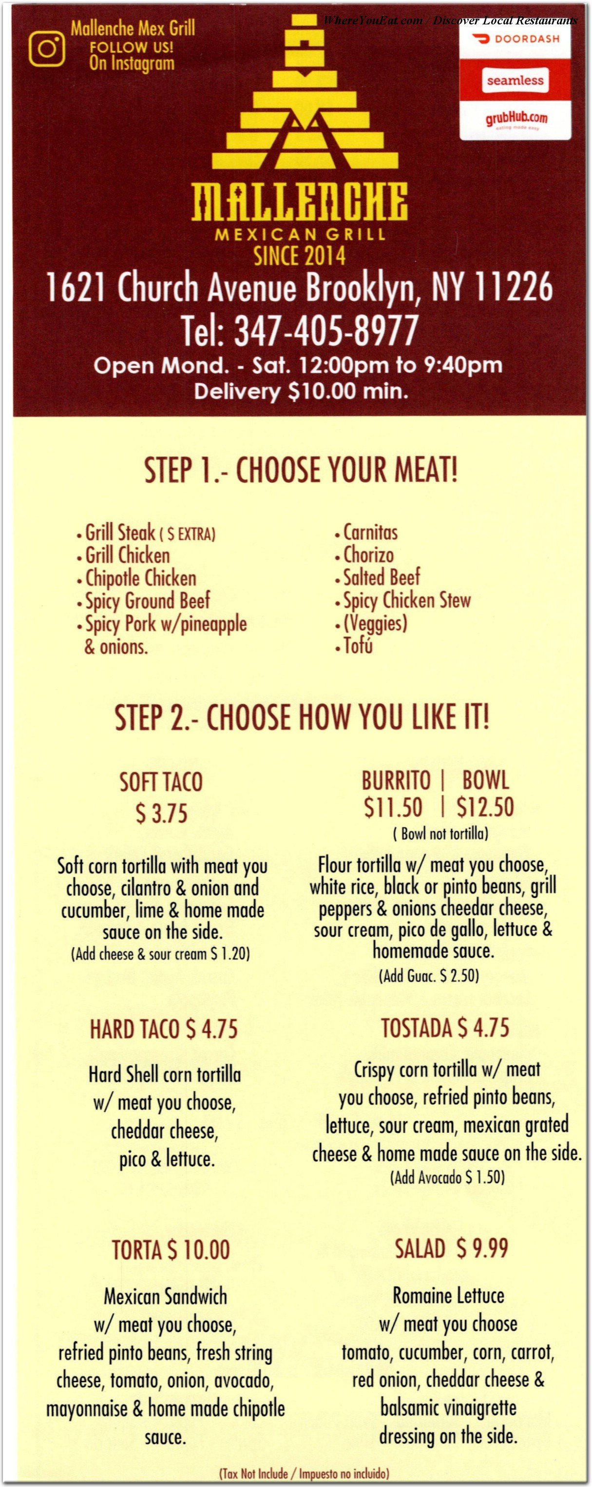 menu image