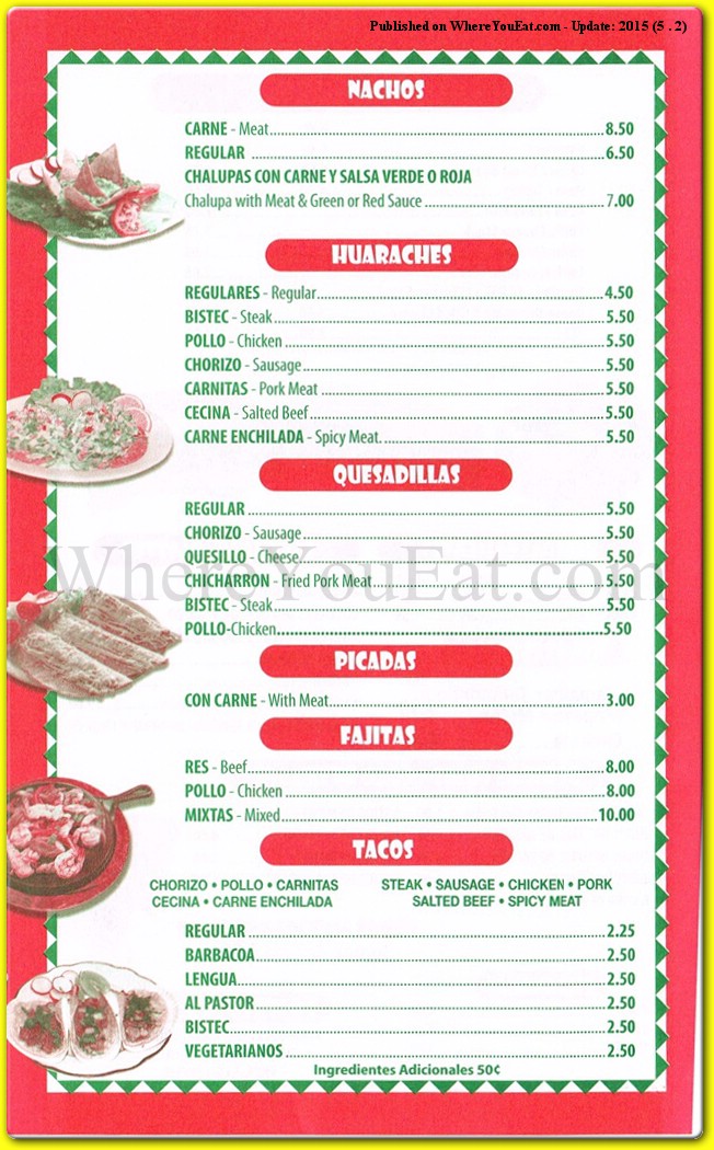 menu image