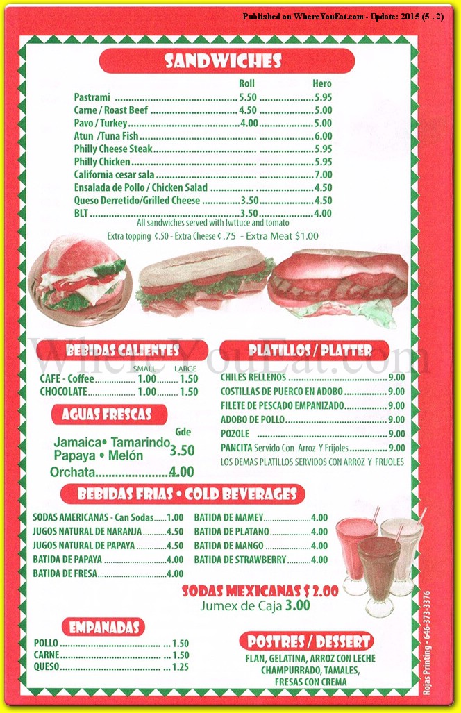 menu image