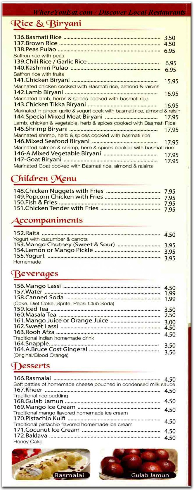 menu image