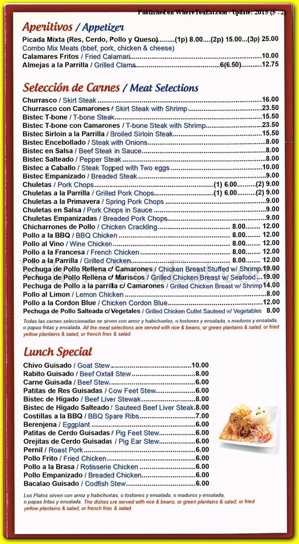 menu image