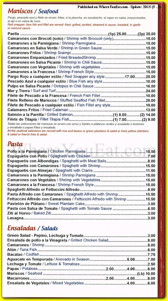 menu image