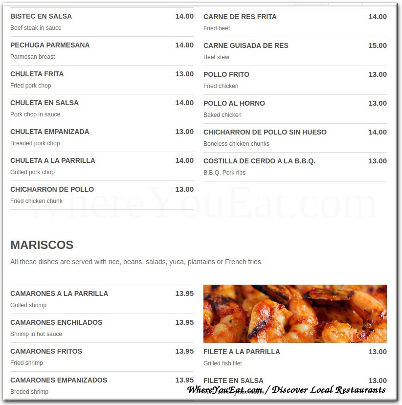 menu image