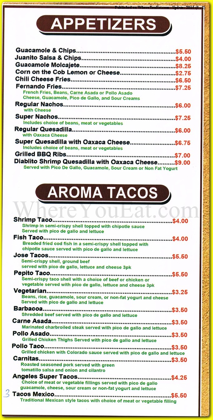 menu image