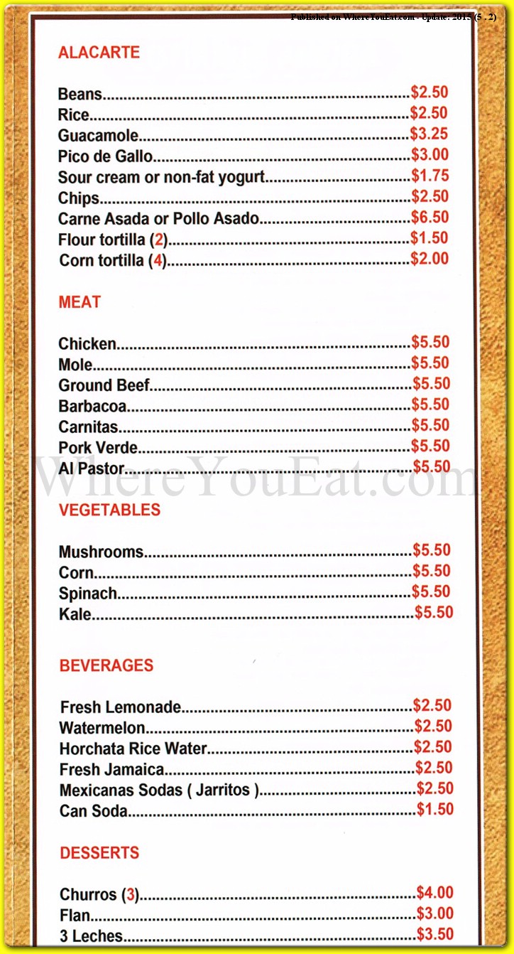 menu image