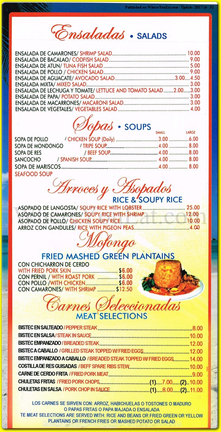 menu image