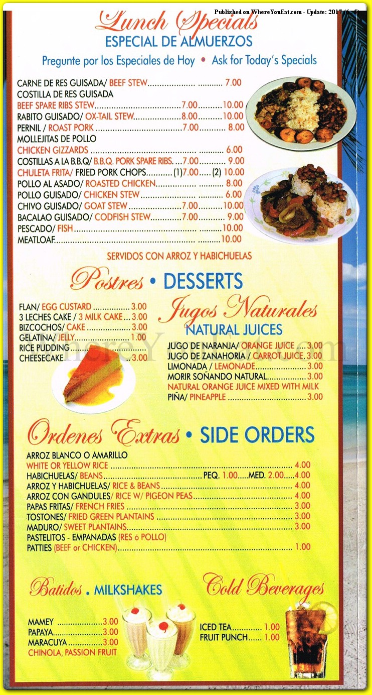 menu image