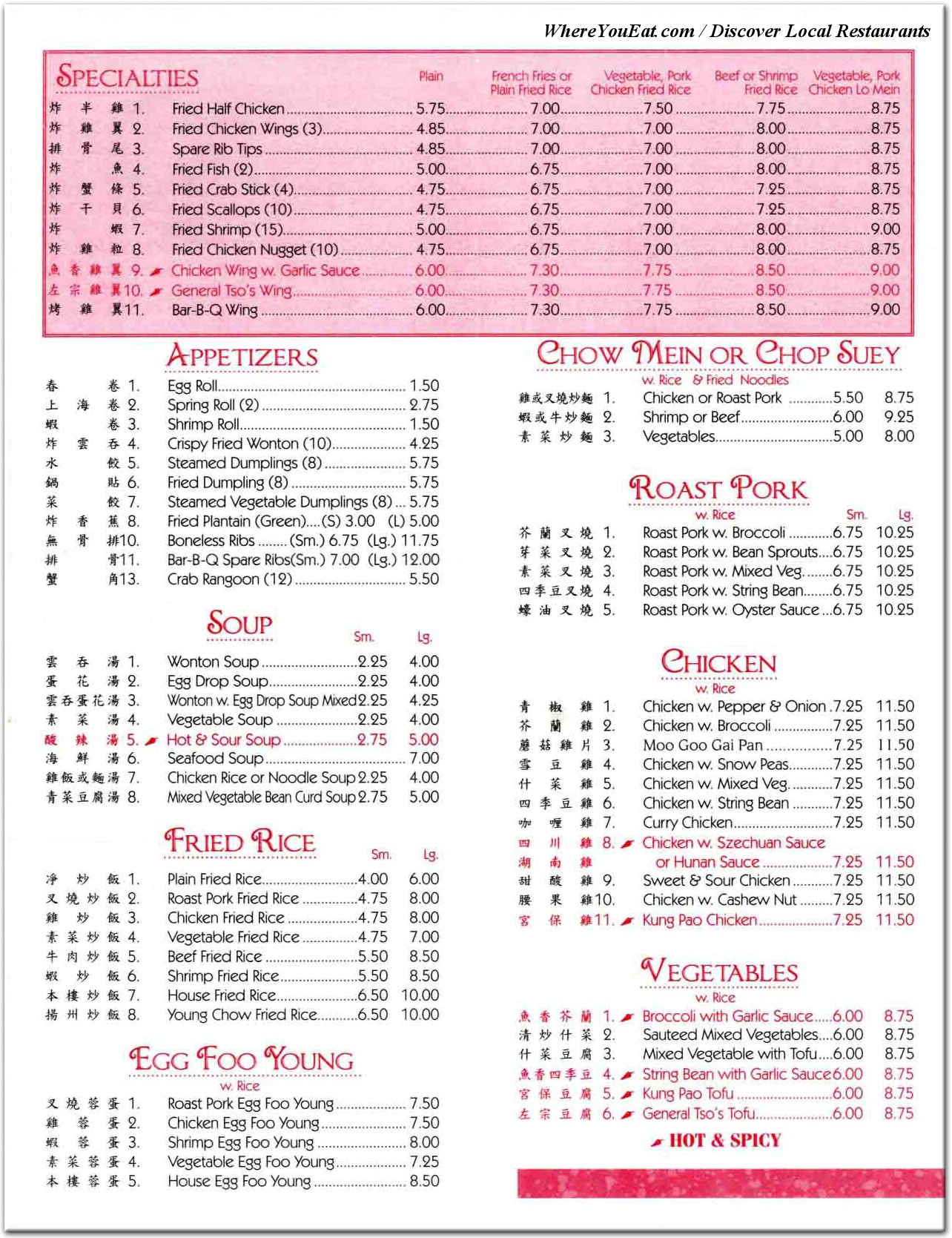 menu image