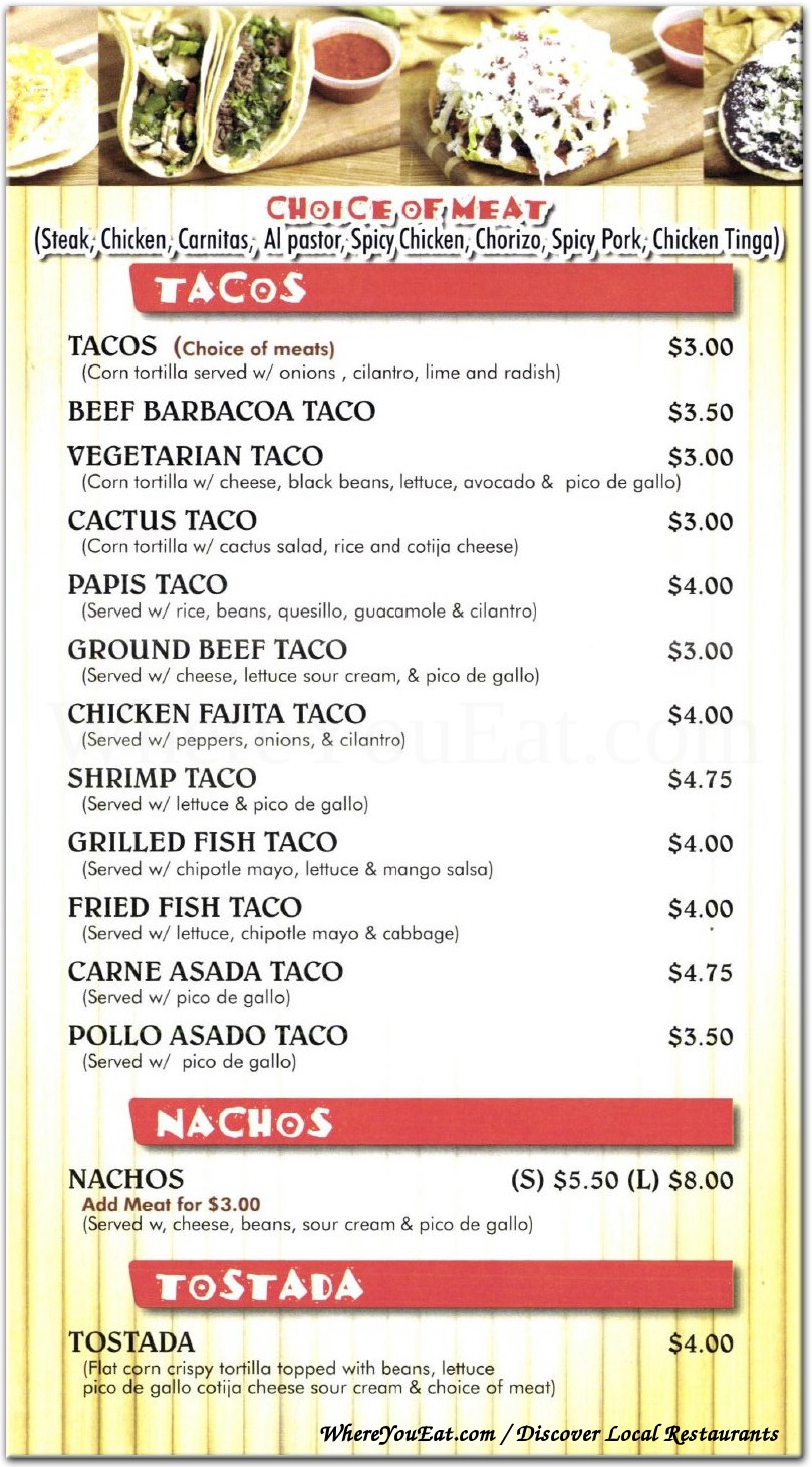 menu image