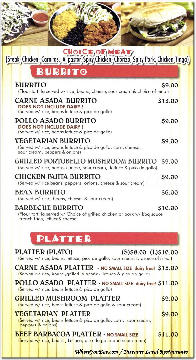 menu image