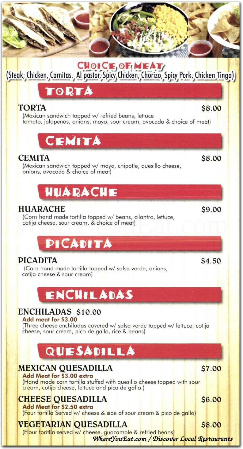 menu image