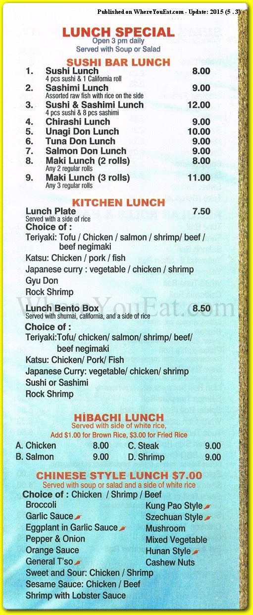 menu image