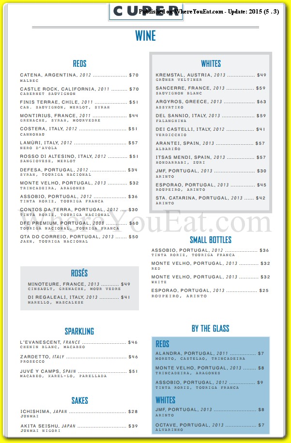 menu image